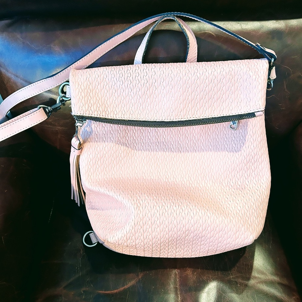 Patricia Nash Pink Backpack with Slouchy Design